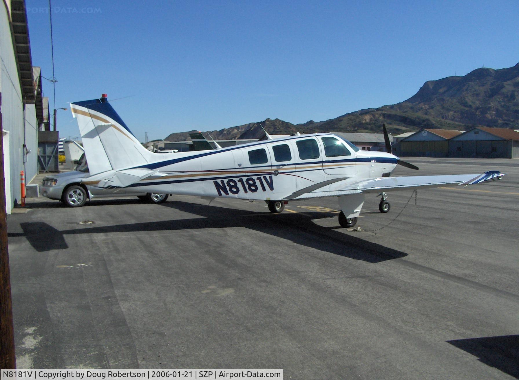 N8181V, 1991 Beech A36 Bonanza 36 C/N E-2610, 1991 Beech A36 BONANZA, Continental IO-550