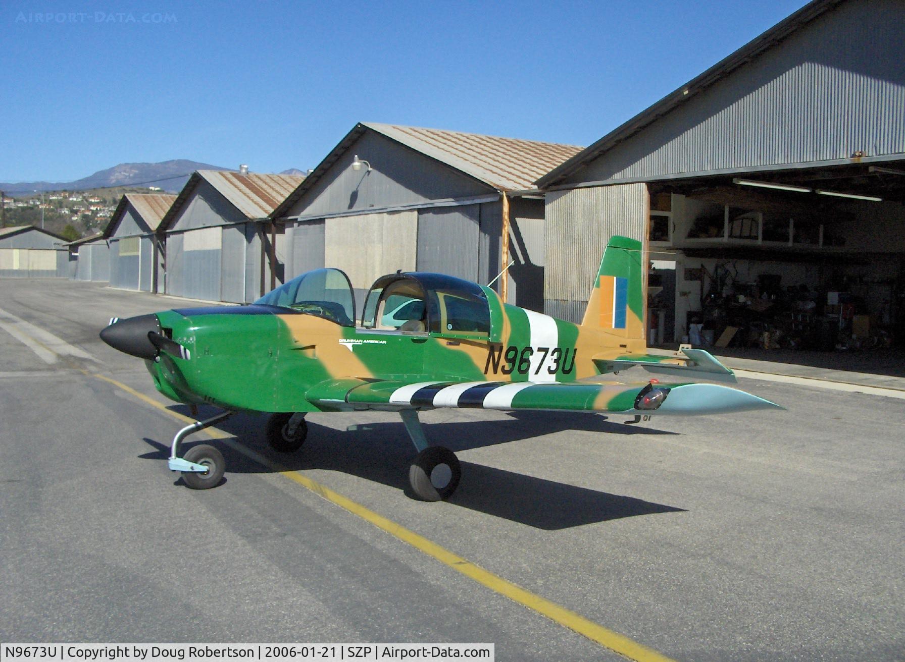 N9673U, Grumman American AA-1C Lynx C/N AA1C0092, Grumman American AA-1C T-CAT, Lycoming O-235-L2C 115 Hp