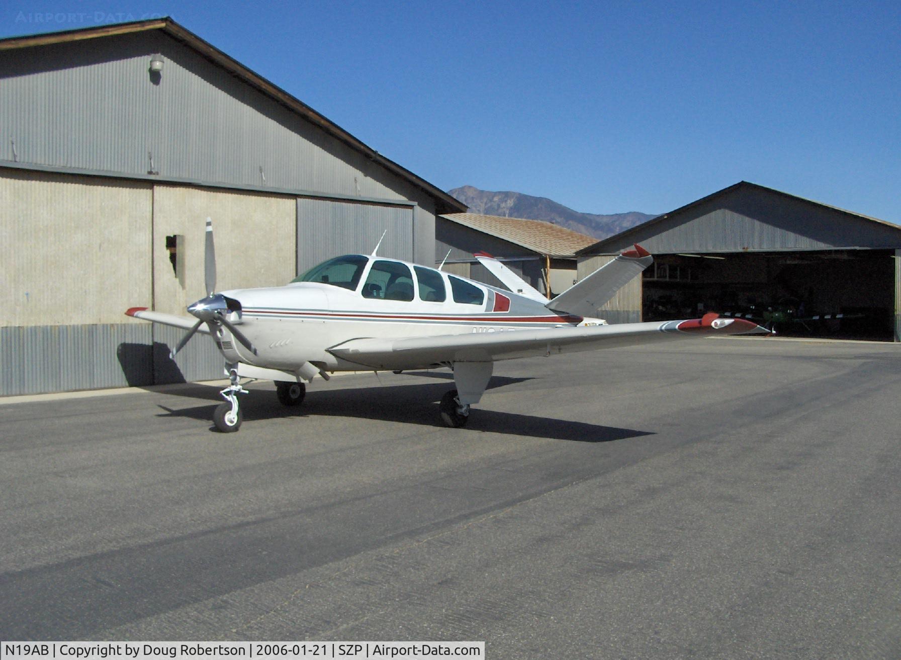 N19AB, 1964 Beech S35 Bonanza C/N D-7701, 1964 Beech S35 BONANZA, Continental IO-520-B 285 Hp