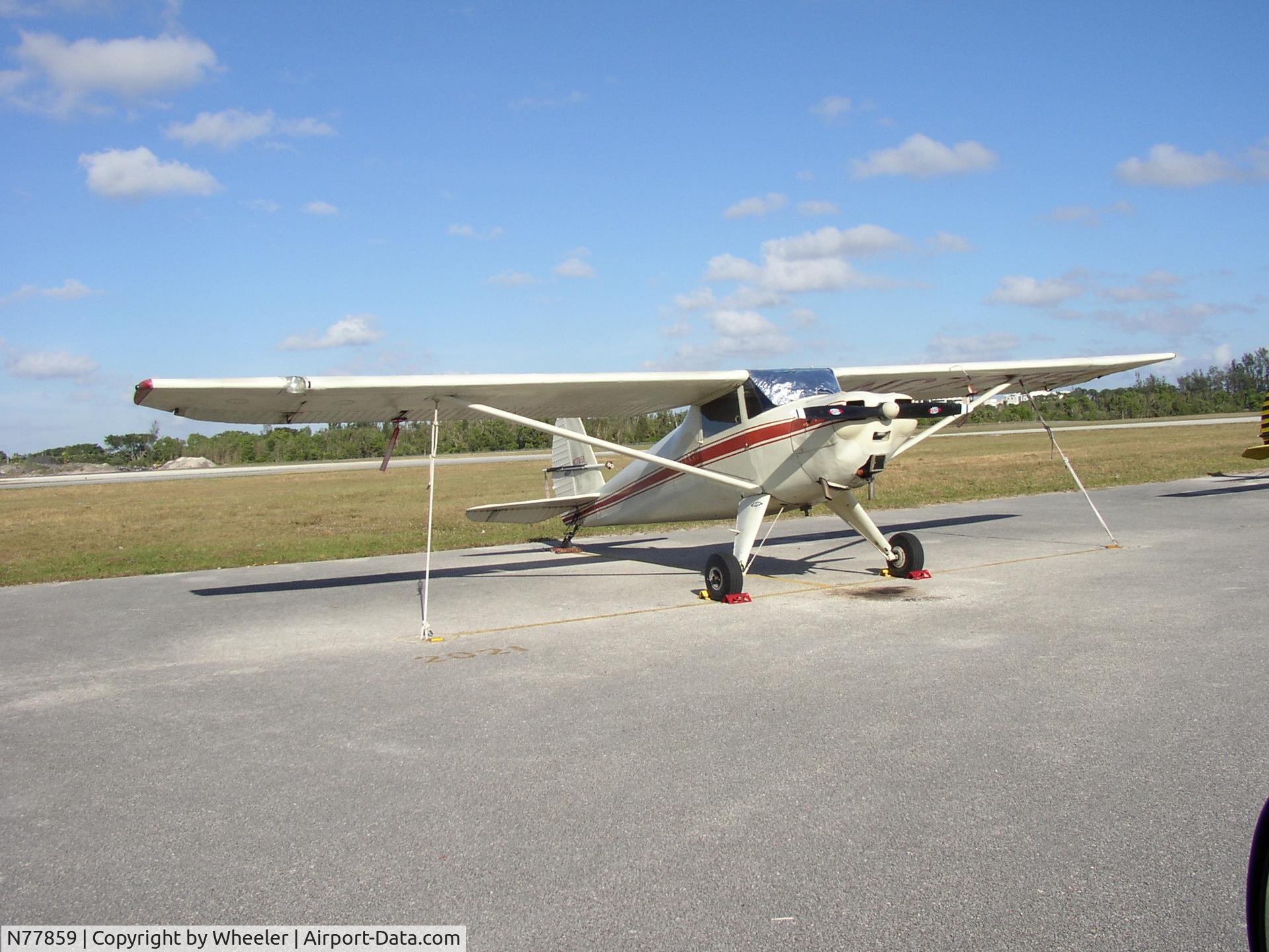 N77859, 1946 Luscombe 8A C/N 3586, Tied down