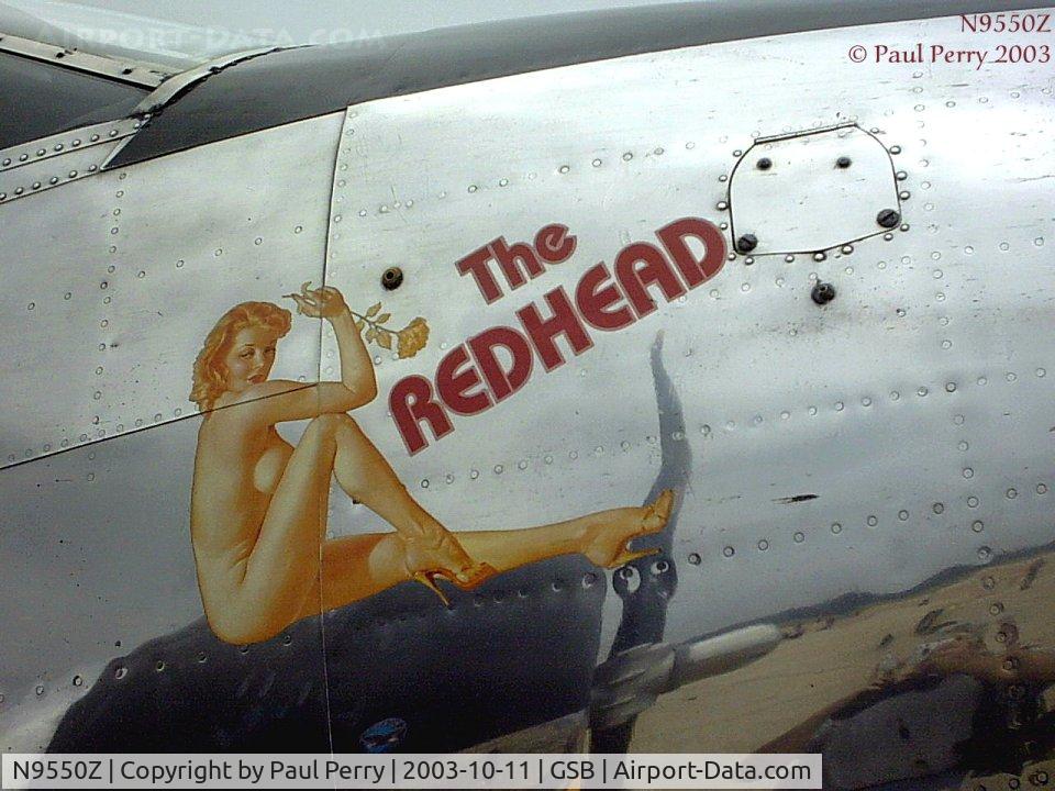 N9550Z, 1953 Beech C-45H/18S Expeditor C/N AF-586, Close-up of some great nose art.  Got to love the ones with noseart.