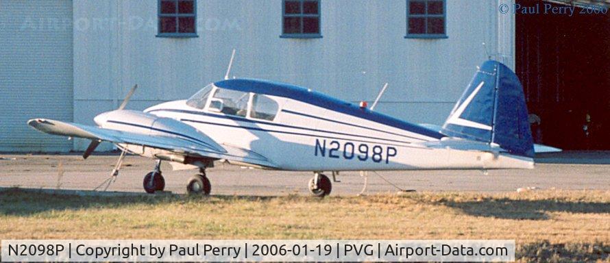 N2098P, 1956 Piper PA-23 C/N 23-686, All by her lonesome near the service road