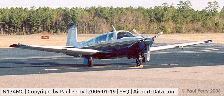 N134MC, 1997 Mooney M20R Ovation C/N 29-0134, Moments before her preflight for a hop to LYH