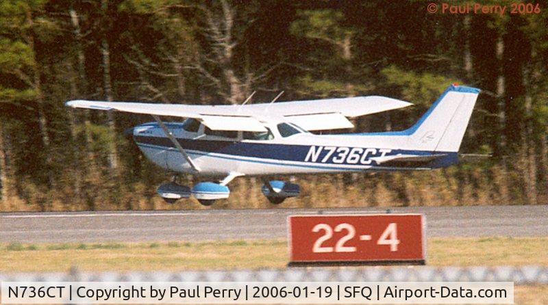 N736CT, 1977 Cessna R172K Hawk XP C/N R1722427, Touchdown!  Well, in a second