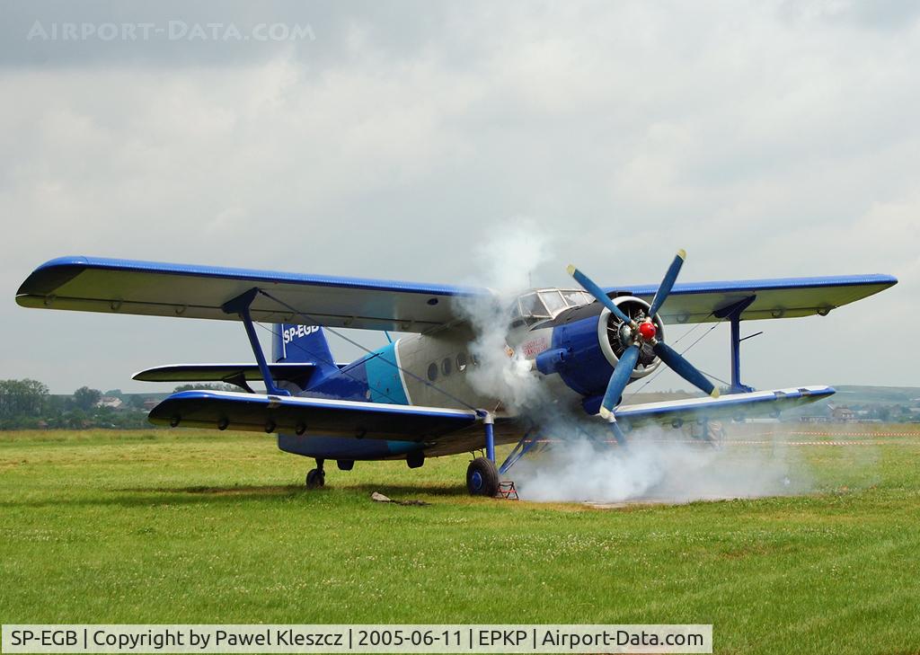 SP-EGB, Antonov An-2TD C/N 1G168-07, PZL-An2 - engine start (Pobiednik Wielki - EPKP)