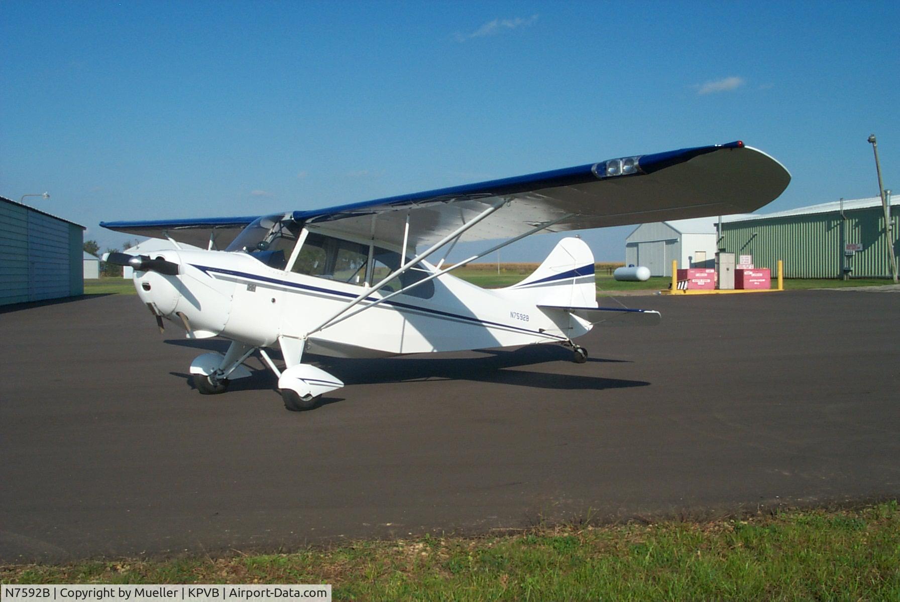 N7592B, 1961 Champion 7EC C/N 7EC-619, On the ramp KPVB