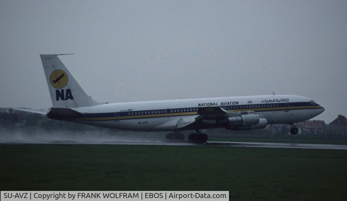 SU-AVZ, 1973 Boeing 707-366C C/N 20762, Take off at ostend