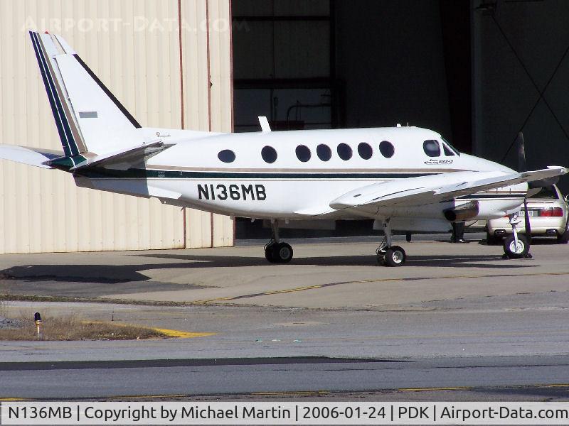 N136MB, 1978 Beech B100 King Air C/N BE-50, Tied down @ PDK