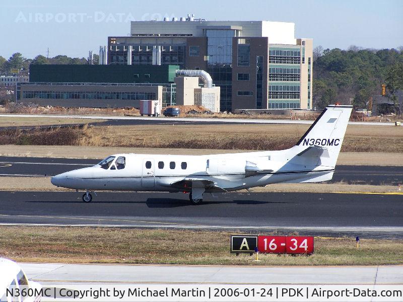 N360MC, 1977 Cessna 501 Citation I/SP C/N 501-0036, Taxing to Epps Air Service