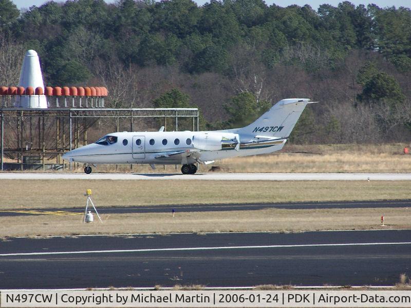 N497CW, 2000 Raytheon Aircraft Company 400A C/N RK-297, Landing PDK on 2R with airbrakes extended