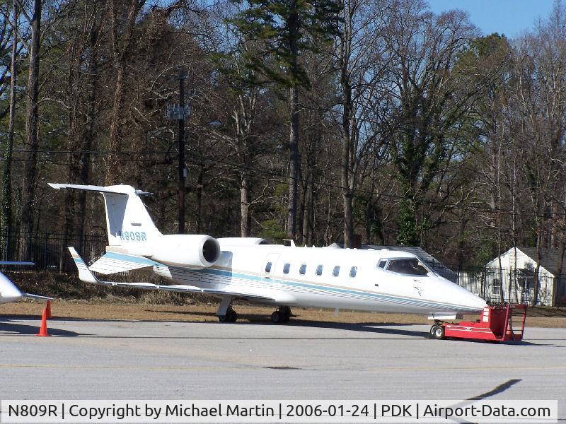 N809R, 1980 Learjet Inc 60 C/N 146, Tied down @ Jet Fuel