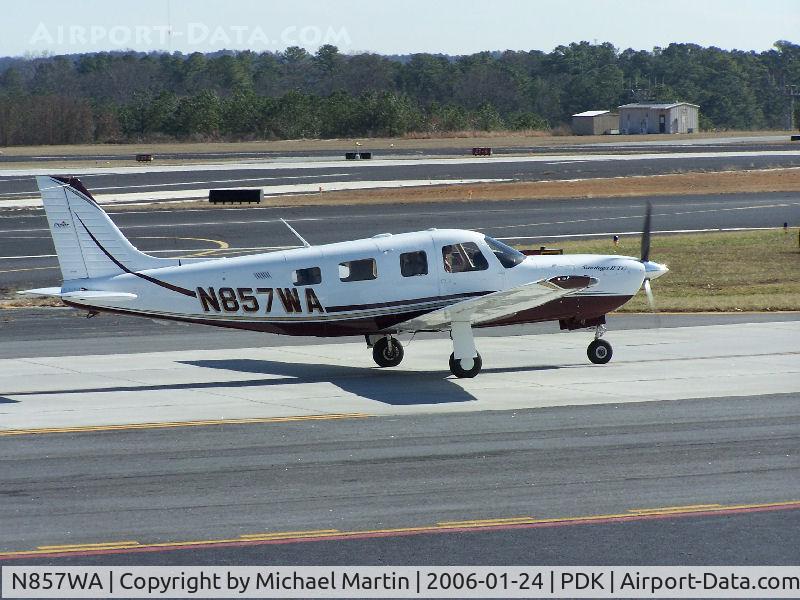N857WA, 2004 Piper PA-32R-301T Turbo Saratoga C/N 3257355, Taxing to Runway 2R