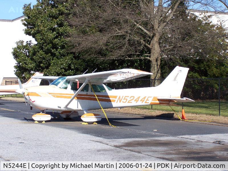 N5244E, 1978 Cessna 172N C/N 17271794, Tied down @ PDK