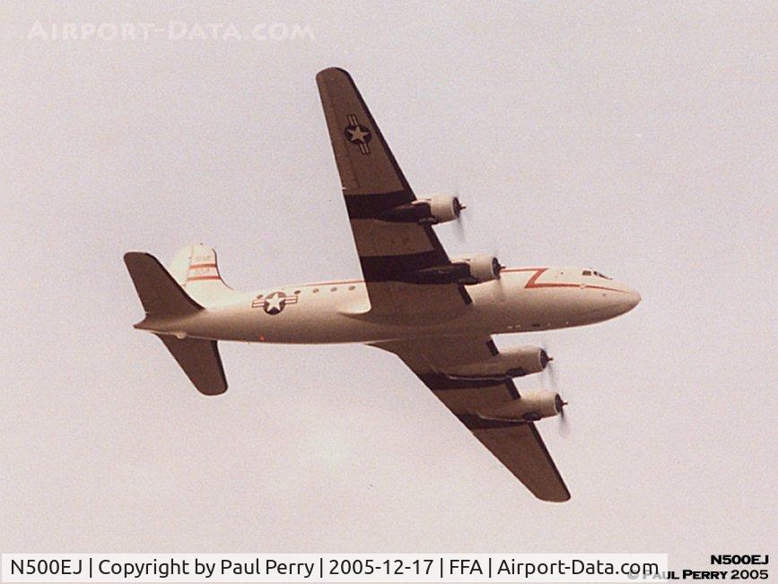 N500EJ, 1945 Douglas C-54E Skymaster (DC-4A) C/N DO316, Even on an overcast day, a welcome sight