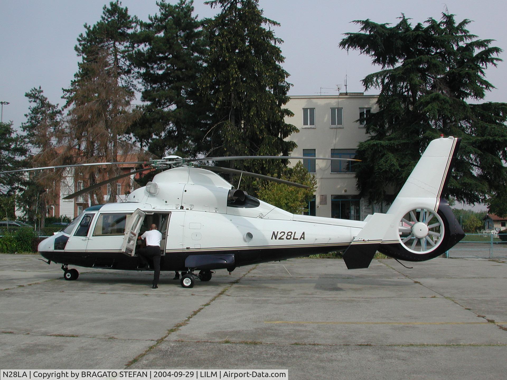 N28LA, 1995 Eurocopter AS-365N-2 Dauphin 2 C/N 6497, Beautiful Helicopter at Casale Monferrato - Italy