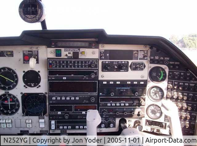 N252YG, 1986 Mooney M20K C/N 25-1077, Instrument panel.  Before upgrades