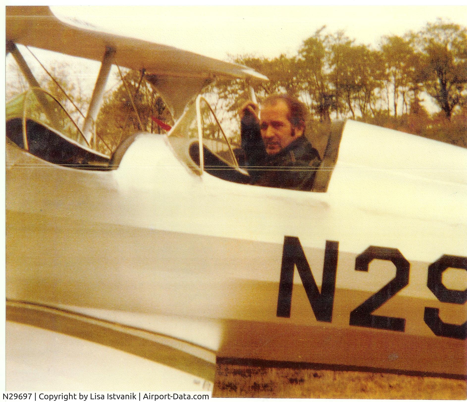 N29697, 1976 Stolp SA-300 Starduster Too C/N 1 (N29697), 2 seat silver bi-plane