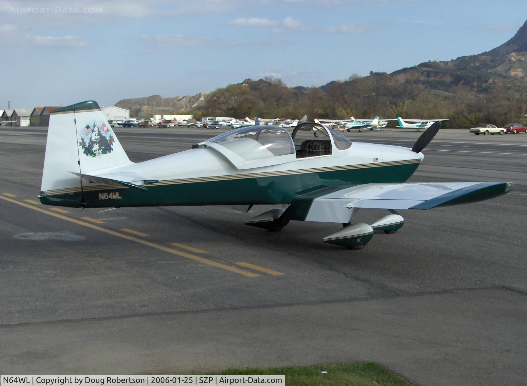 N64WL, 1997 Vans RV-6A C/N 9612, 1997 Berry VAN's RV-6A, Lycoming O-360 180 Hp, Experimental class, Incredible detailing, 'Matterhorn' tail art & very full panel-(21 'steam' gauges)