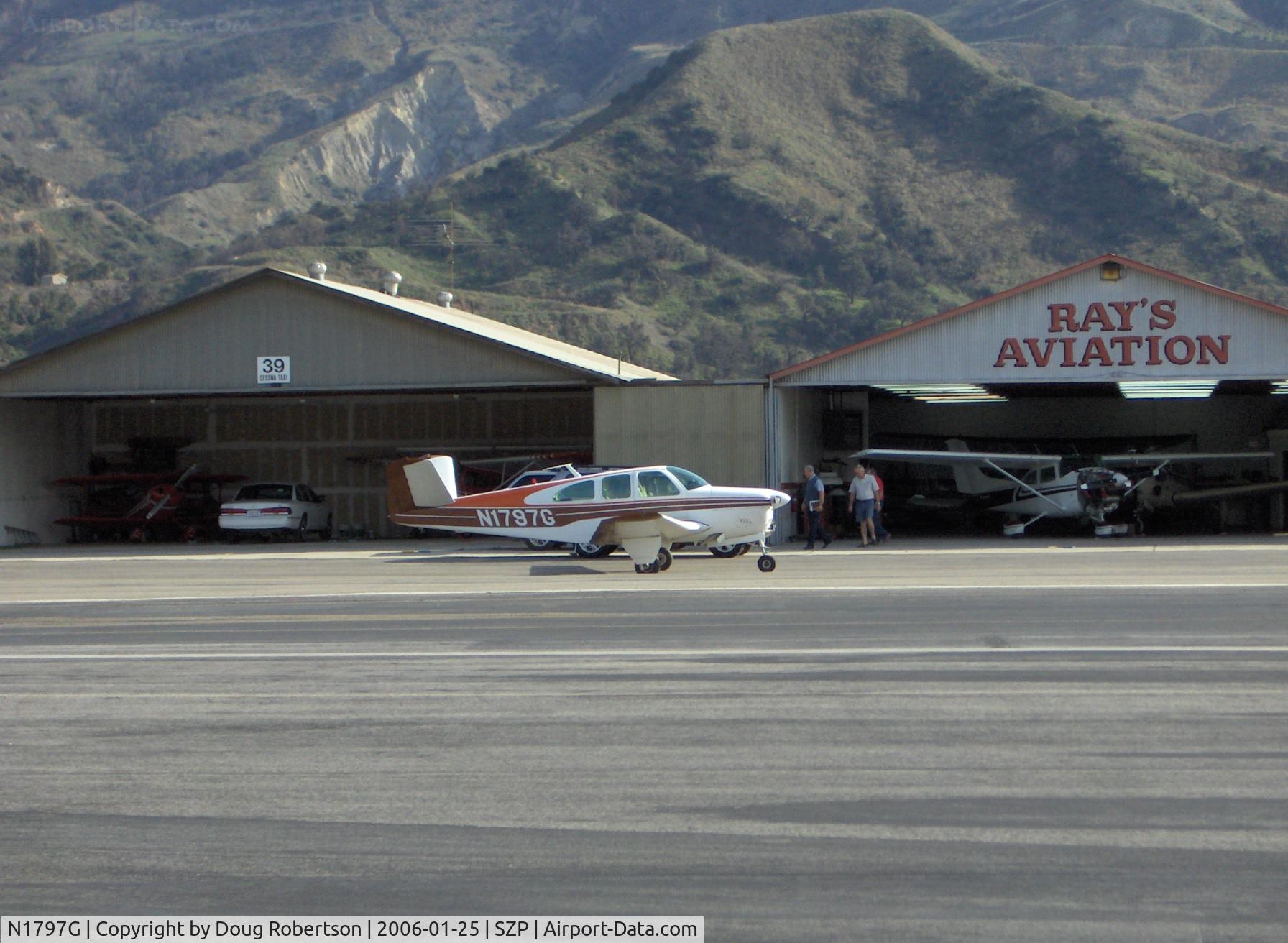 N1797G, 1962 Beech P35 Bonanza C/N D-6975, 1962 Beech P35 BONANZA, Continental O-470-N 260 Hp