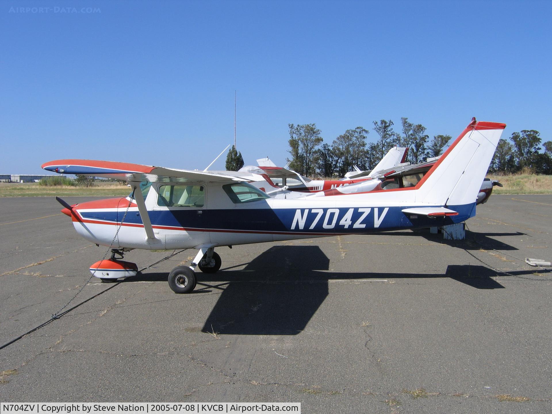 N704ZV, 1976 Cessna 150M C/N 15079011, Locally-based 1976 Cessna 150M @ Nut Tree Airport, Vacaville, CA (sold to Sharman Enterprises, Vacaville 2010-03-04 and cancelled from USCAR 2012-05-23 as exported to South Africa)