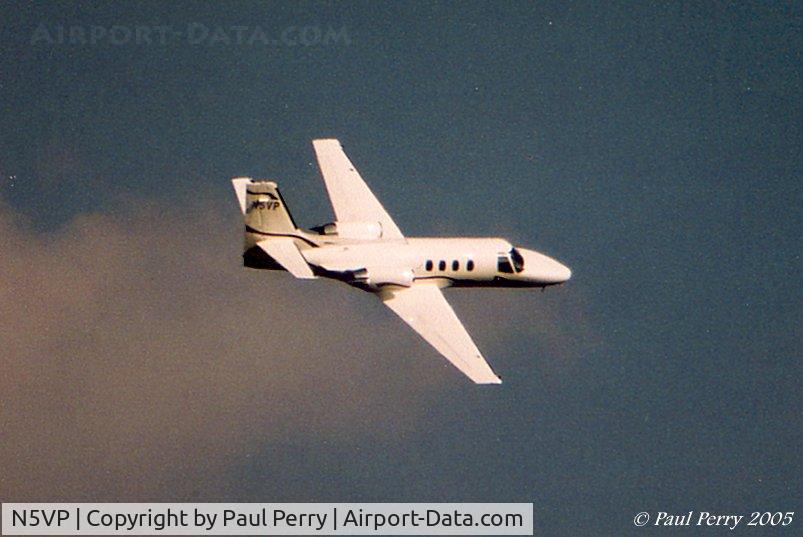 N5VP, 1978 Cessna 501 Citation I/SP C/N 501-0046, Zipping over Ahoskie, NC; in her latest colors