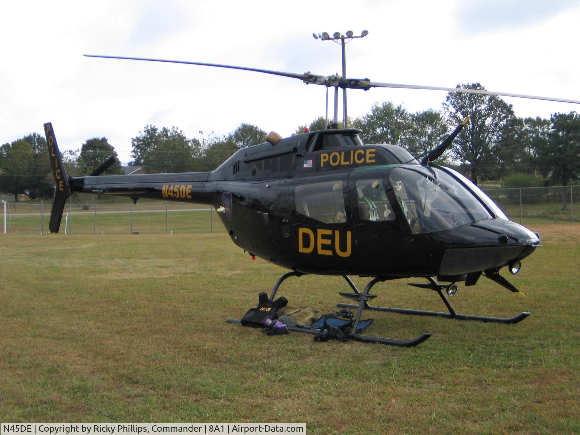 N45DE, 1972 Bell OH-58A Kiowa C/N 72-21141 (418070), Helo 45DE