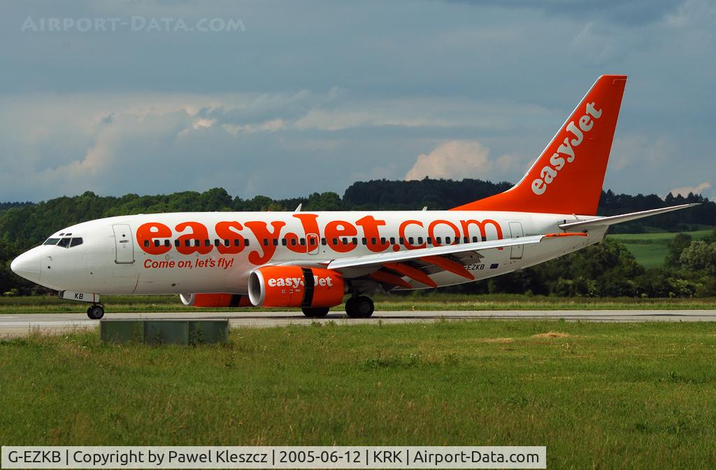 G-EZKB, 2003 Boeing 737-73V C/N 32423, breakes on