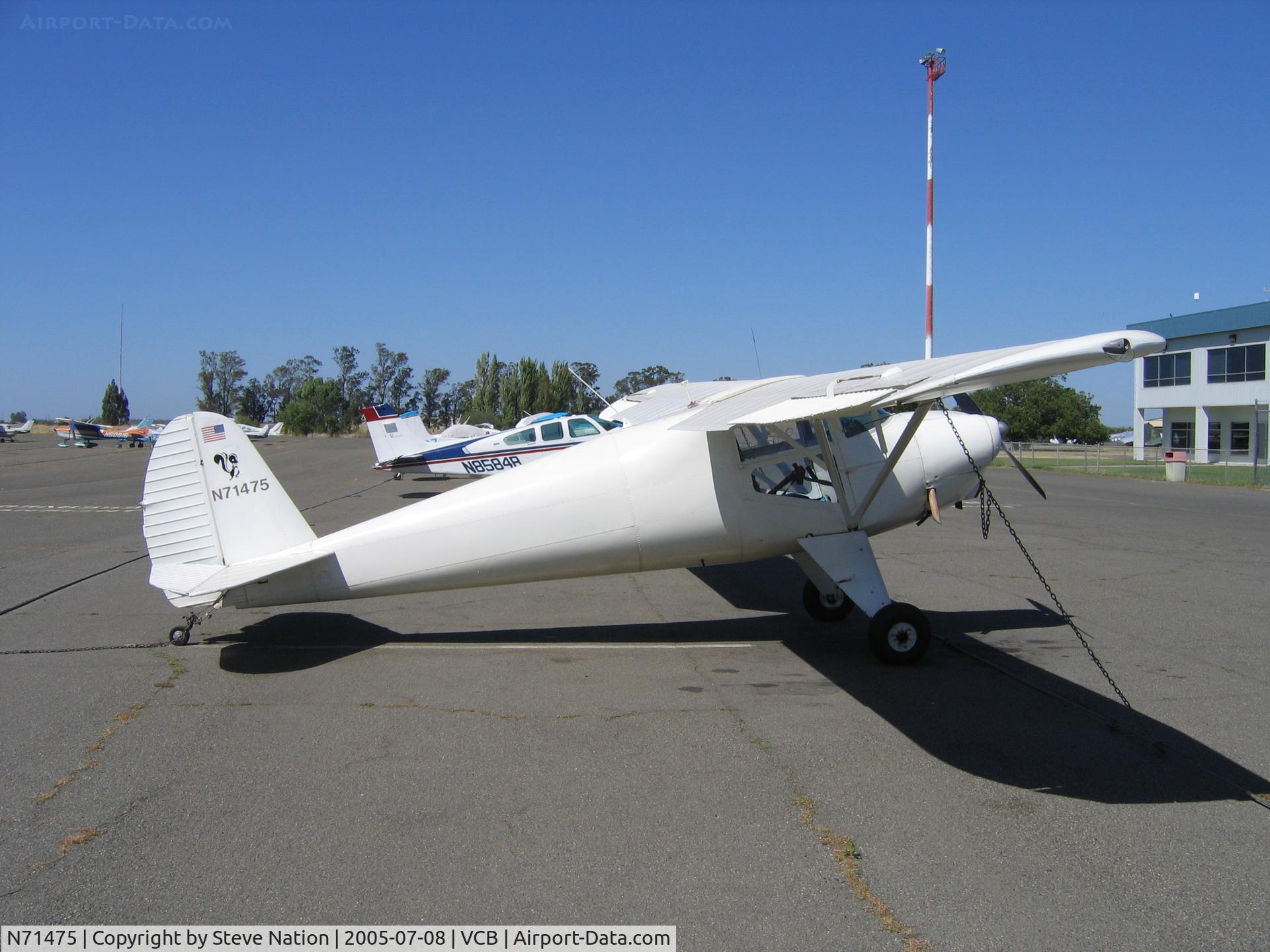 N71475, 1946 Luscombe 8A C/N 2902, Sharman Enterprises 1946 Luscome 8A at Nut tree airport, Vacaville, CA