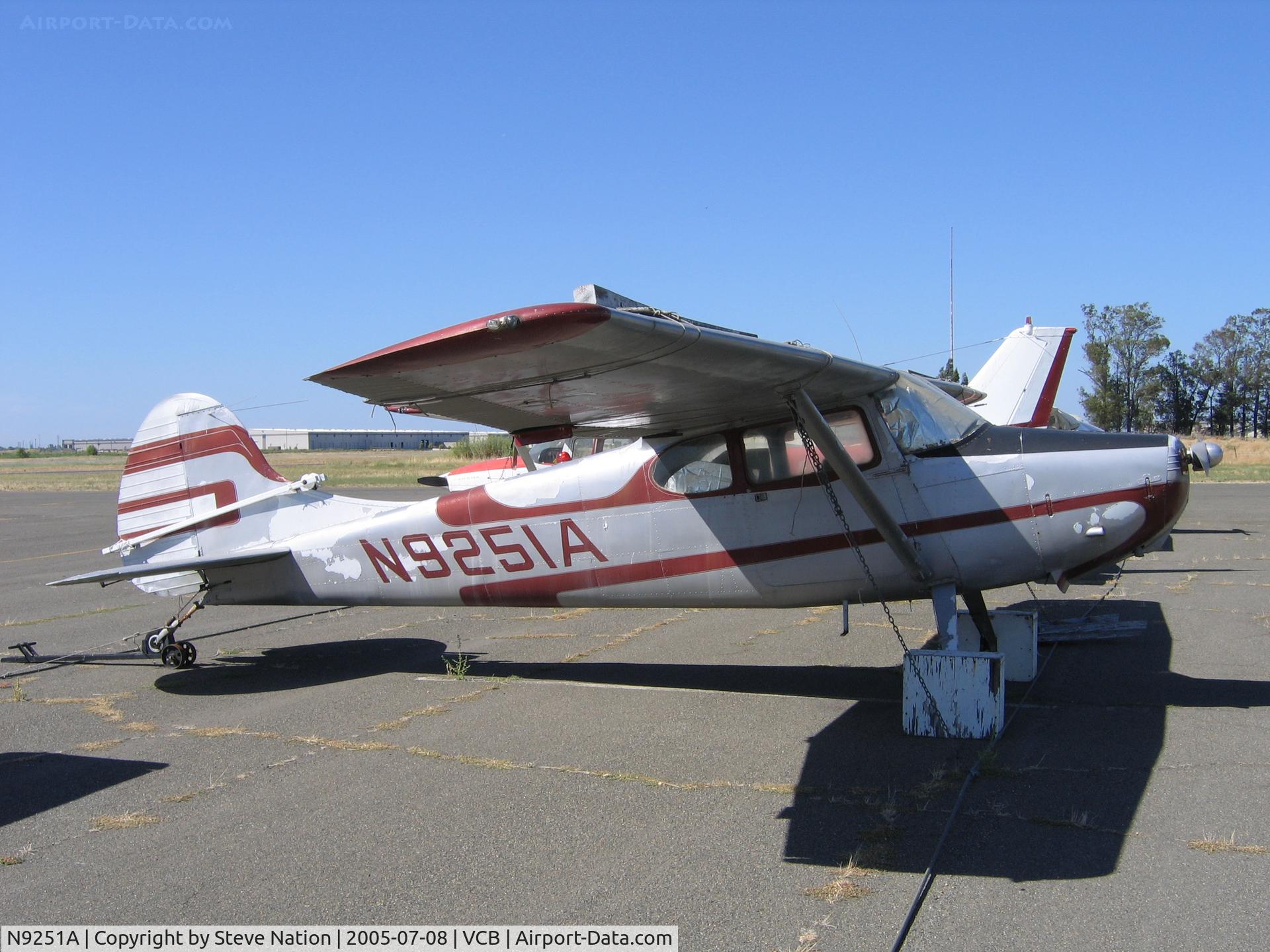 N9251A, 1949 Cessna 170 C/N 19012, 1949 Cessna 170 at Nut tree airport, Vacaville, CA
