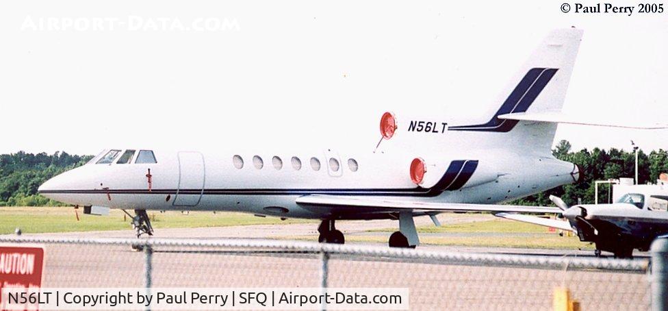 N56LT, 1980 Dassault Falcon 50 C/N 21, The overcast doesn't help the plane stand out, does it?
