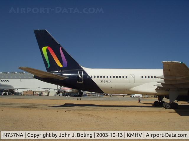 N757NA, 1990 Boeing 757-23A C/N 24567, Ferry from KMHV to KPAE on 13 Oct 03 by Capt Bruce Burns and Capt John Boling