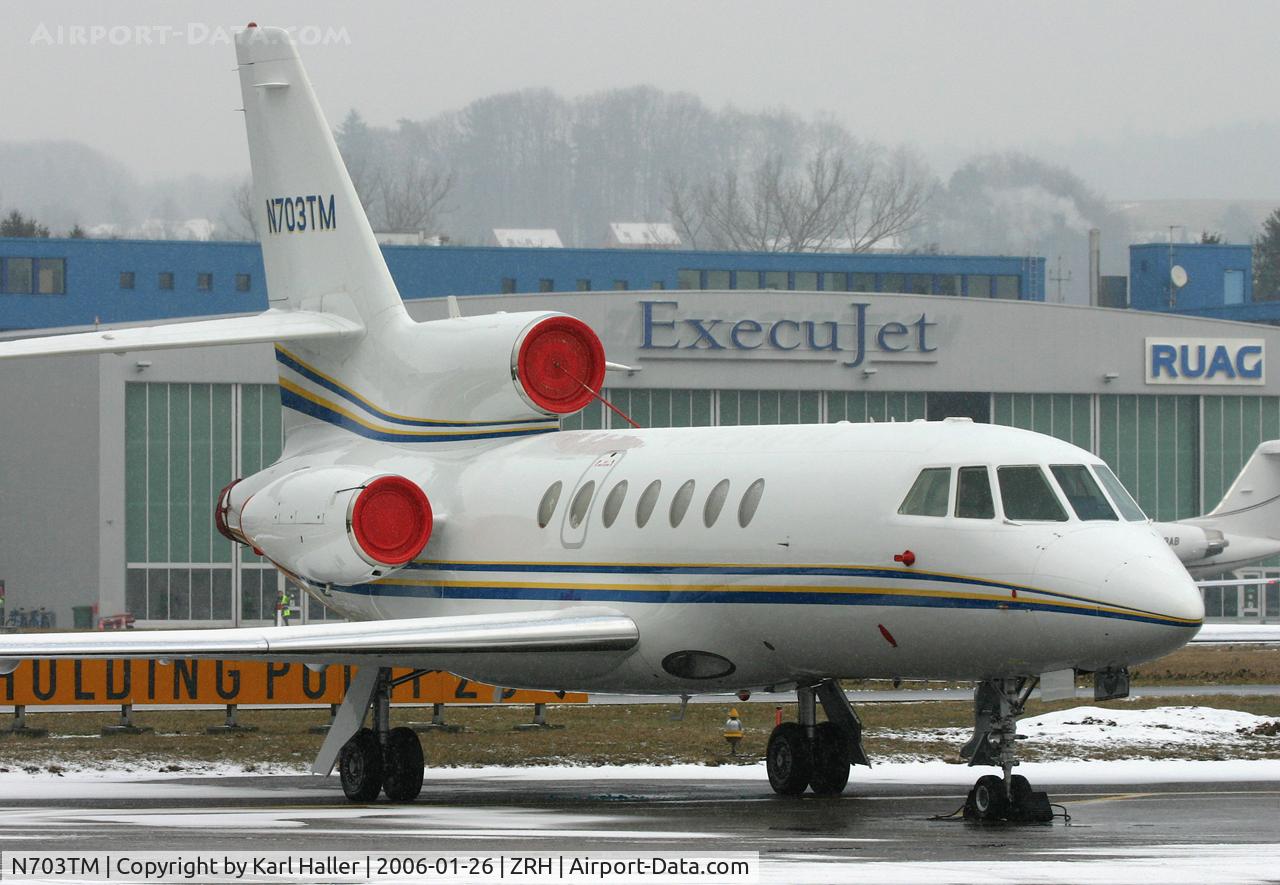 N703TM, 1991 Dassault-breguet Falcon 50 C/N 218, saw it on ZRH for WEF 2006
