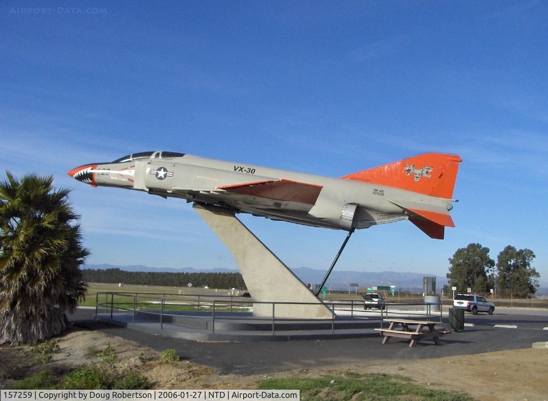 157259, 1969 McDonnell F-4S Phantom II C/N 3666, 1969 McDonnell-Douglas QF-4S PHANTOM II, after years of Fleet service as F-4J, upgraded to QF-4S and delivered to VX-4 (now VX-30) at Point Mugu, NTD for simulated target /drone service (Q).