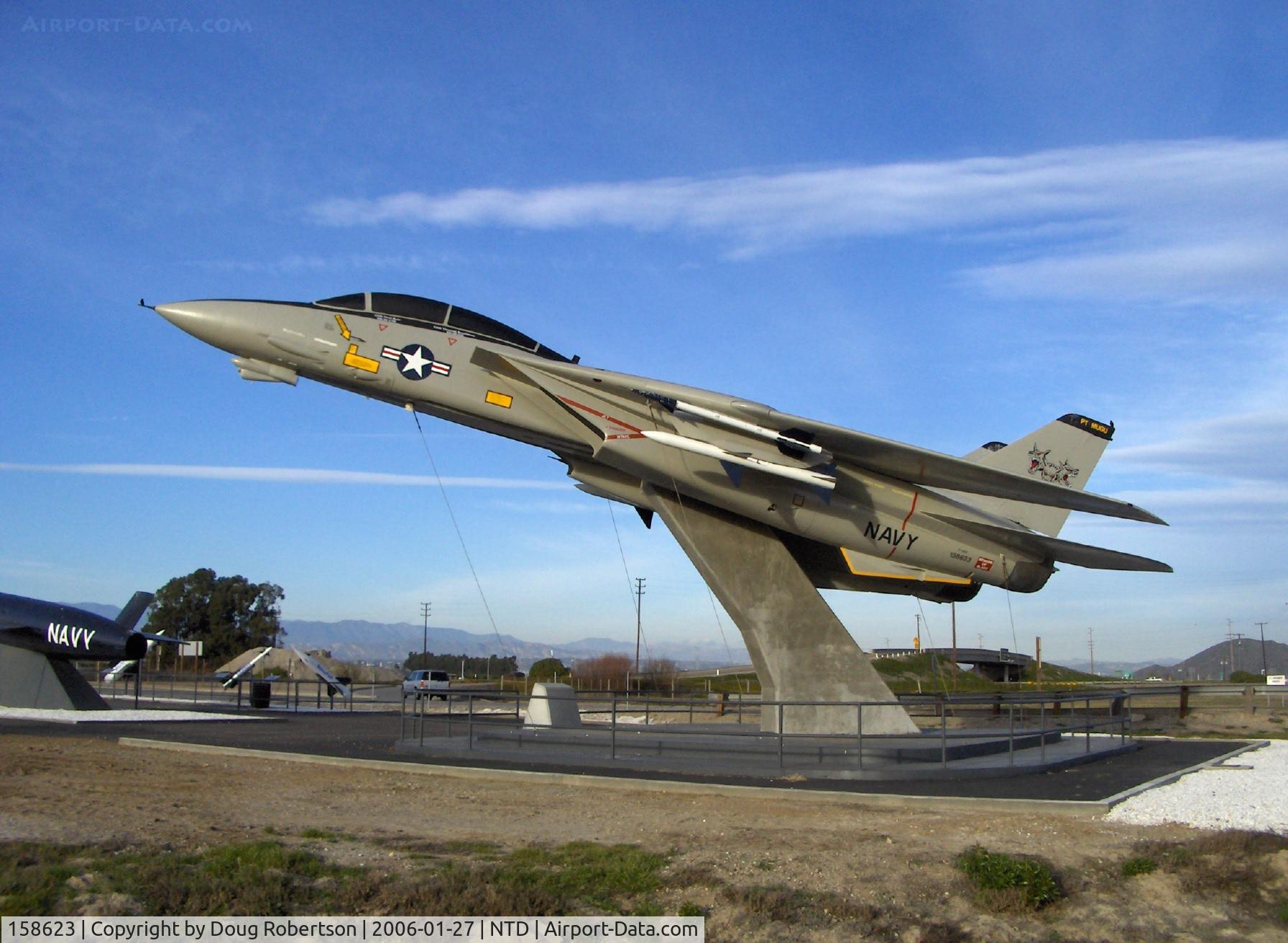 158623, 1973 Grumman F-14A Tomcat C/N 24, 1973 Grumman F-14A TOMCAT, two 20,918-lb-thrust P&W TF-30-P-412A turbofans with afterburning, Performance: Max design speed-Mach 2.40, Service ceiling-above 50,000 ft.