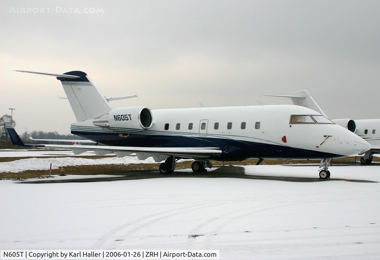 N605T, 1995 Canadair Challenger 601-3R (CL-600-2B16) C/N 5191, WEF Davos 2006