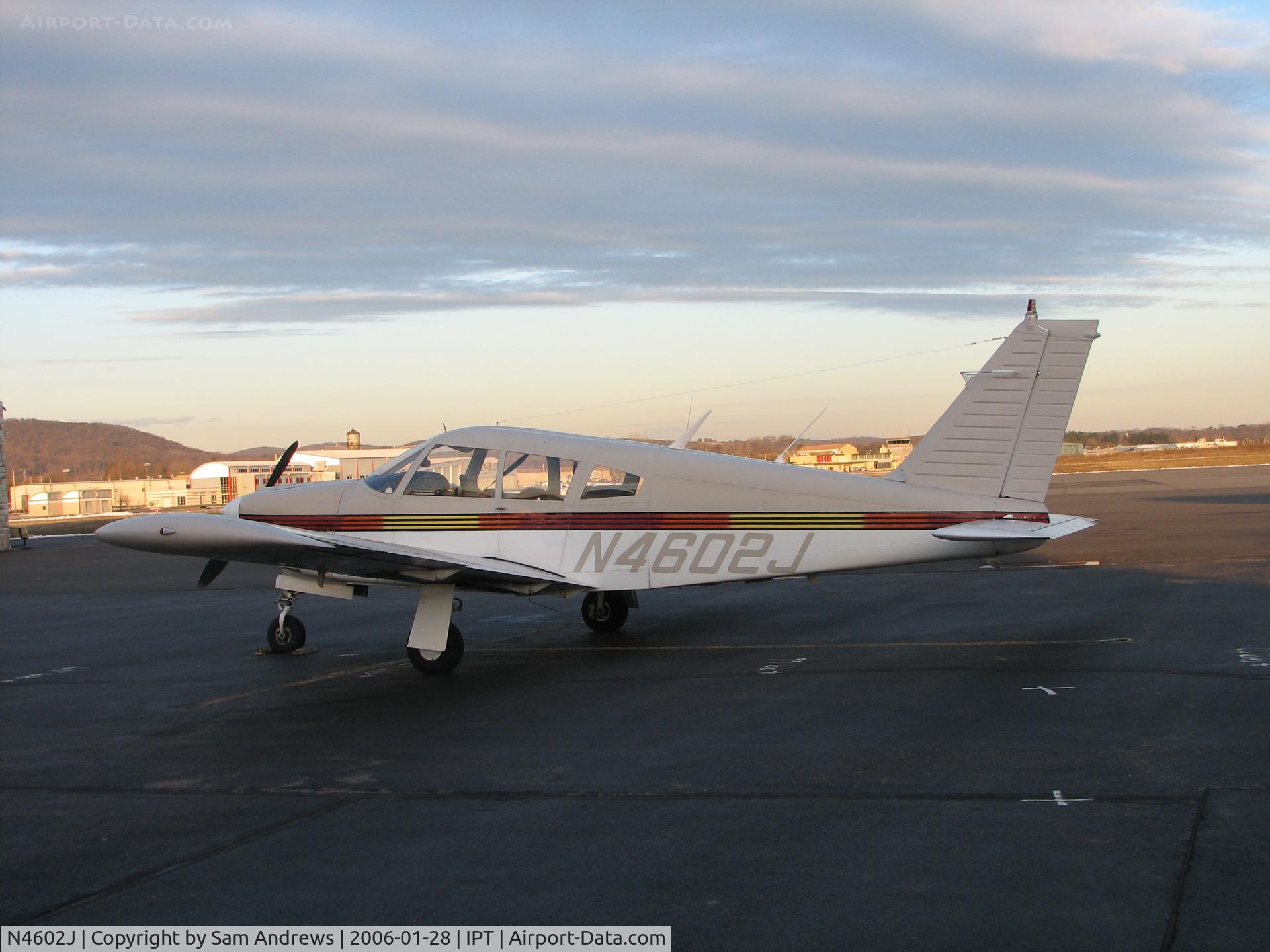 N4602J, 1968 Piper PA-28R-180 Cherokee Arrow C/N 28R-30481, Nice arrow sitting on the GA ramp at IPT