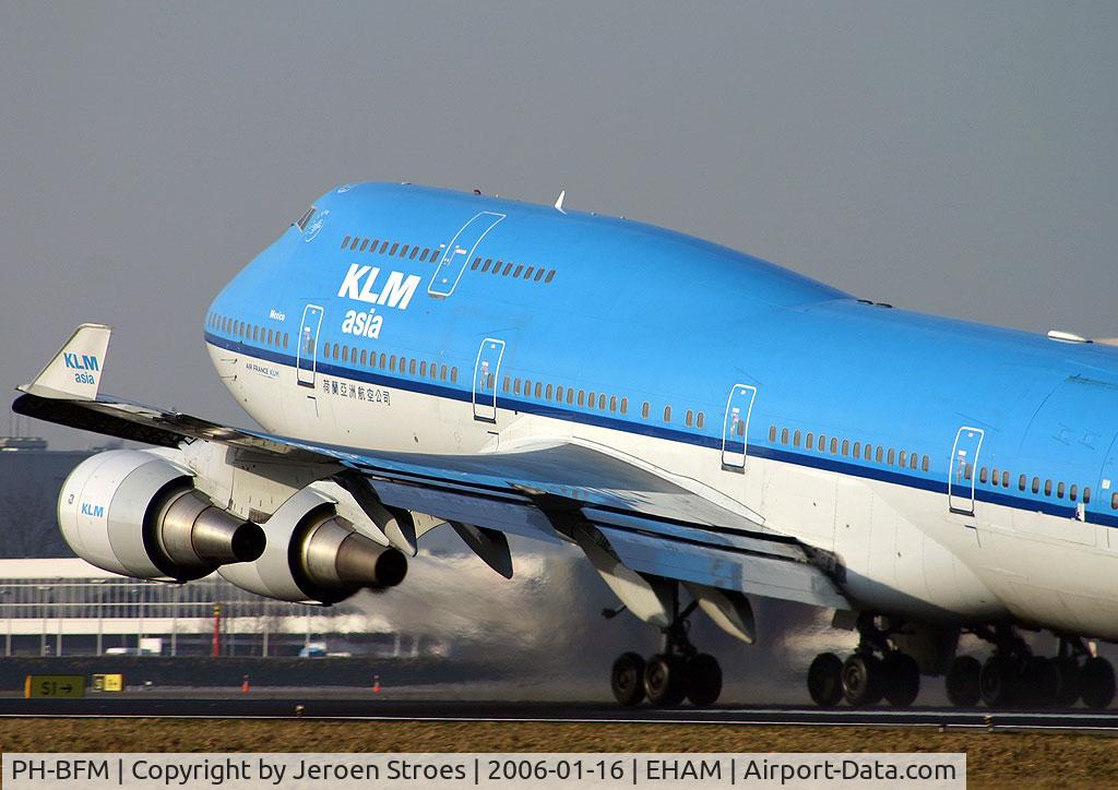 PH-BFM, 1992 Boeing 747-406BC C/N 26373, at the beginning of an intercontinental flight