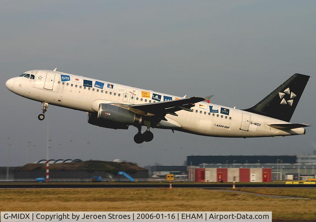 G-MIDX, 2000 Airbus A320-232 C/N 1177, Alliance livery