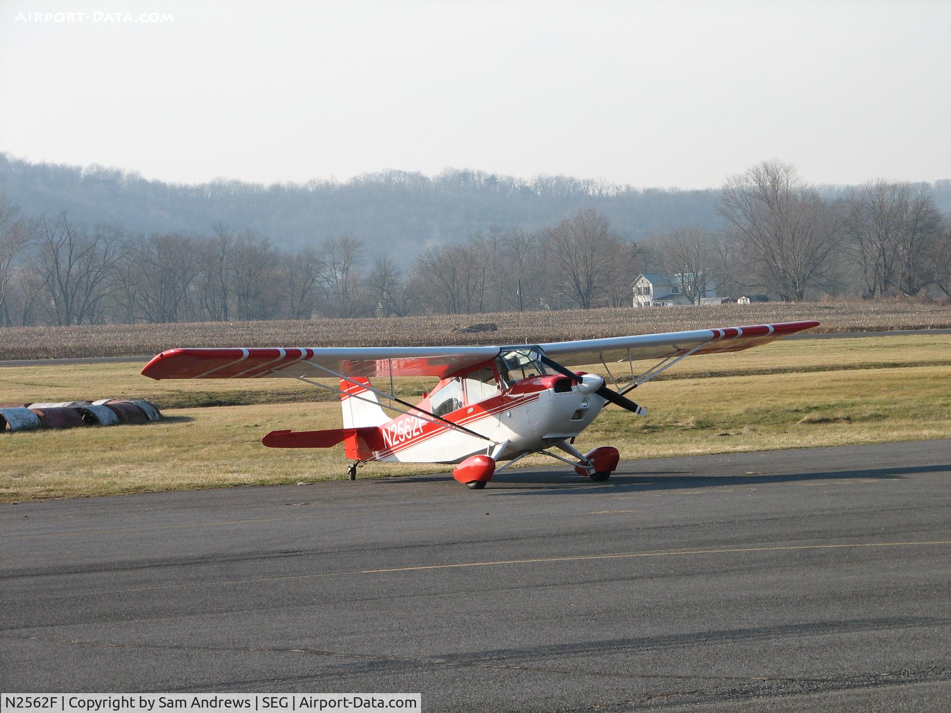 N2562F, 1965 Champion 7GCAA Citabria C/N 35, Another while on the ramp at Penn Valley (SEG) Selinsgrove,PA