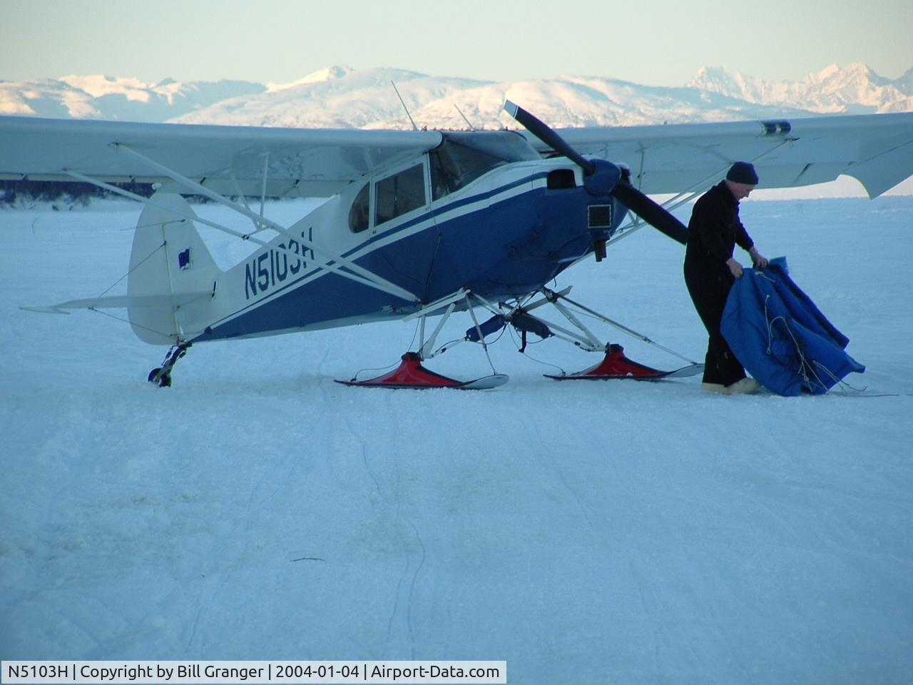 N5103H, 1948 Piper PA-14 Family Cruiser C/N 14-108, 2500 landis skis, also, edo 2000, Garero 29