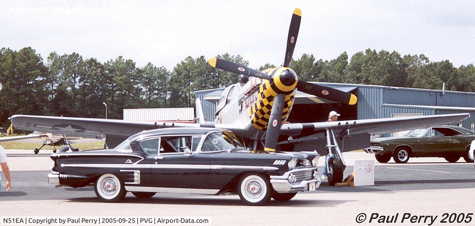 N51EA, 1944 North American F-51D Mustang C/N 44-72483, The classics abound!  That's what Wings and Wheels is all about