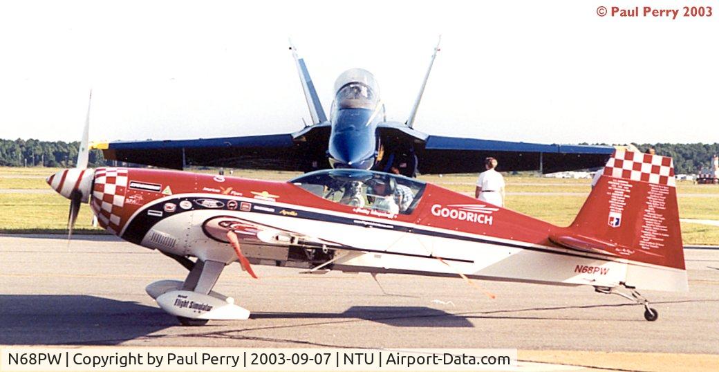 N68PW, Extra EA-300S C/N 030, Patty Wagstaff taxis before Blue Angel Number 1