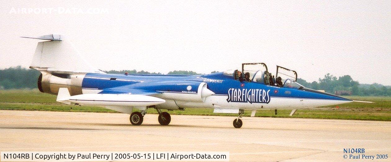 N104RB, 1962 Lockheed CF-104D Starfighter C/N 583A-5302, Just don't see enough Starfighters anymore.