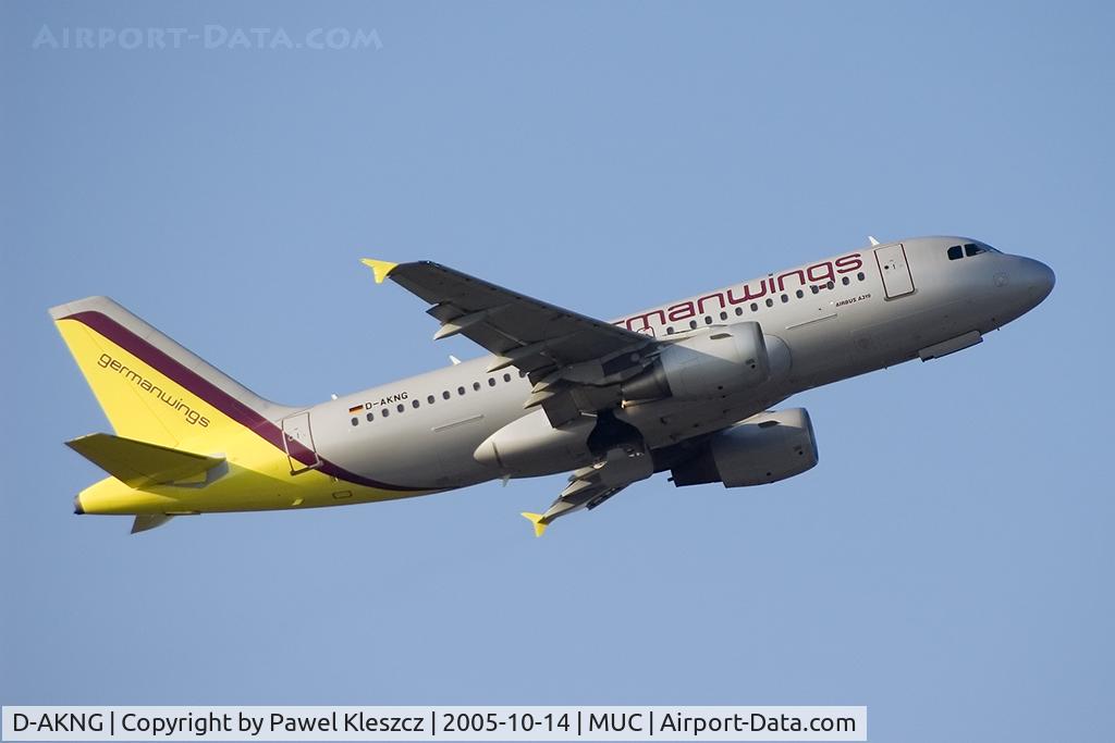 D-AKNG, 1997 Airbus A319-112 C/N 654, airborne