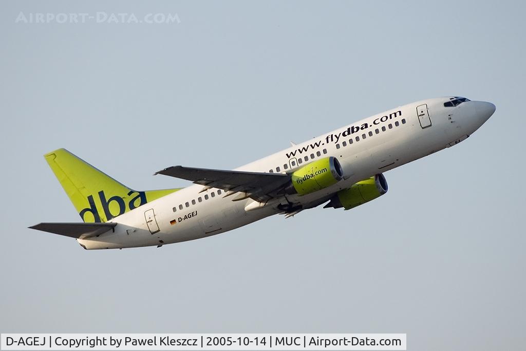 D-AGEJ, 1988 Boeing 737-3L9 C/N 24221, airborne