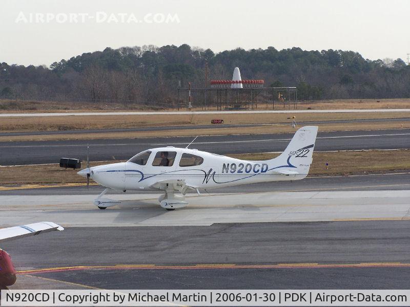 N920CD, 2002 Cirrus SR22 C/N 0279, Taxing back from flight