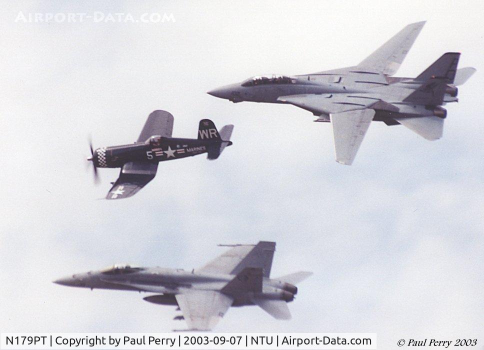 N179PT, 1948 Vought F4U-5 Corsair C/N Not found (Bu122179), You won't see this anymore...no more Tomcats!!