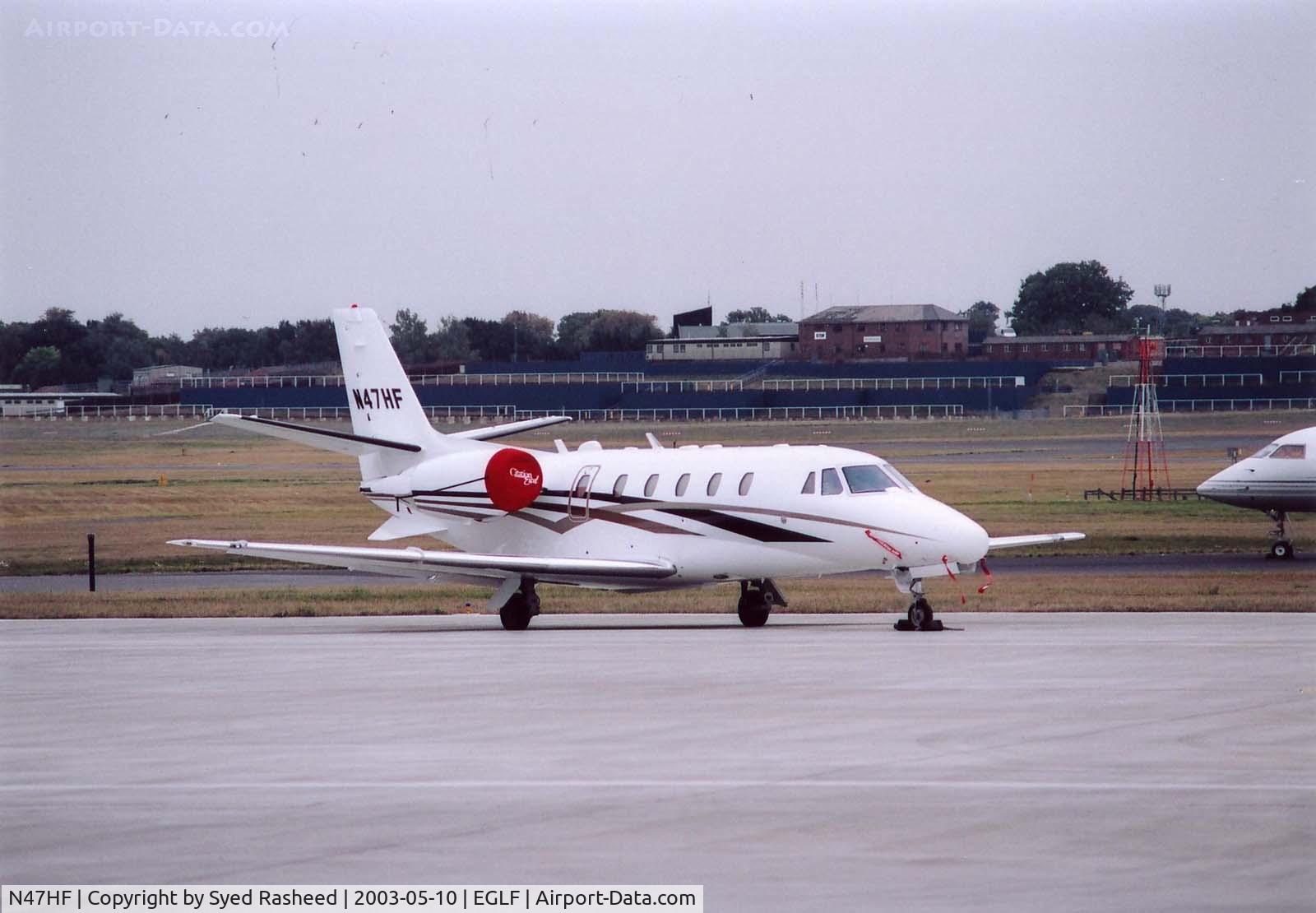 N47HF, 2003 Cessna 560XL C/N 560-5347, ON FARNBOROUGH RAMP