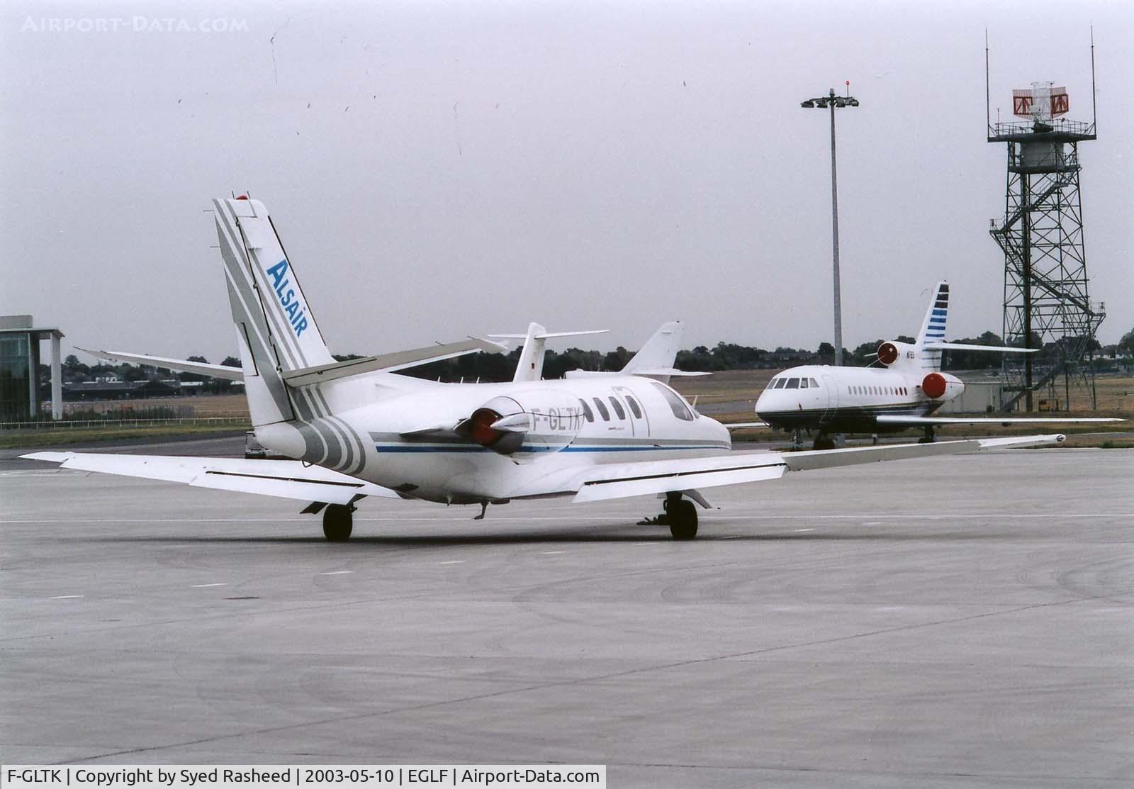 F-GLTK, 1989 Cessna 550 Citation II C/N 550-0609, ON FARNBOROUGH RAMP