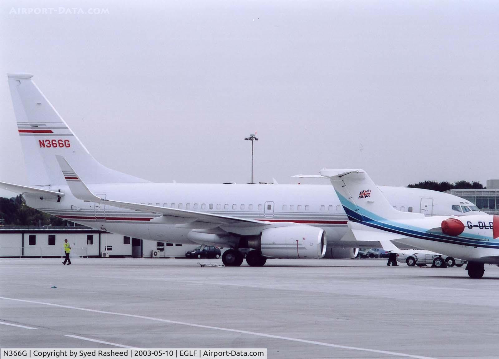 N366G, 1998 Boeing 737-75V BBJ C/N 28581, BBJ